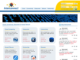 Screenshot van website Interconnect Eindhoven