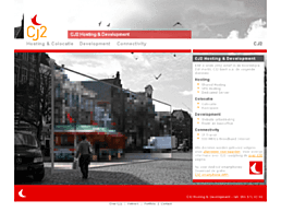 Screenshot van website CJ2 Hosting